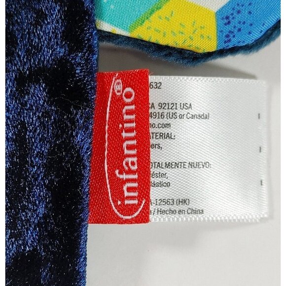 Infantino 9 Inch Parrot Bird Teether w/Soft Fabric And Crinkle Sound - Picture 2 of 3